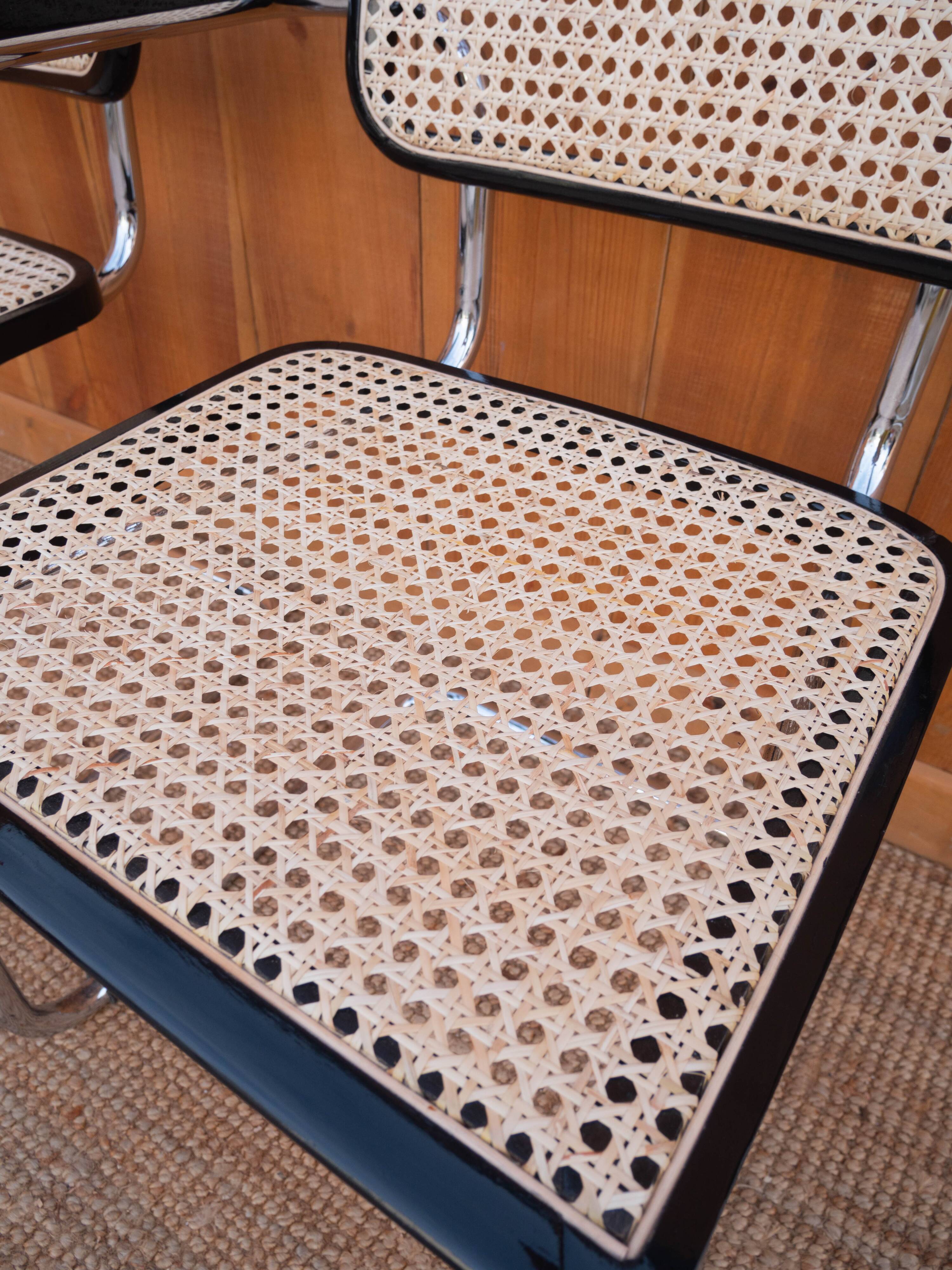 Pair of Cesca B64 armchairs by Marcel Breuer