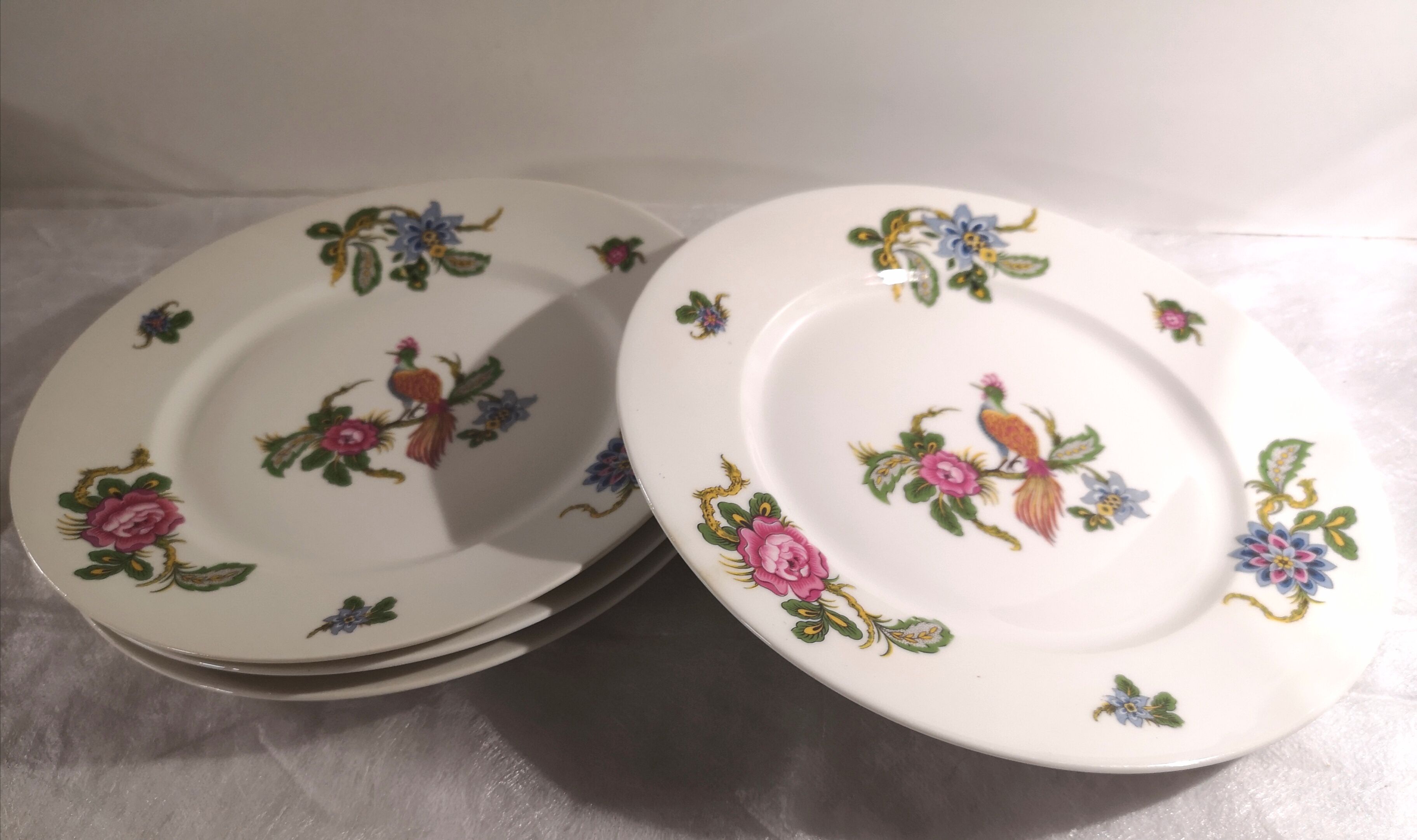 4 flat plates W. Guerin Limoges