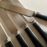 Set of 10 knives Cluny Vieux Paris 1920 black Bakelite handle