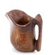Decorative wooden pitcher signed Falcon Spain, 60s