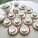Coffee service earthenware Digoin Sarreguemines