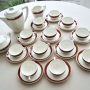 Coffee service earthenware Digoin Sarreguemines