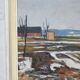 Swedish Modern Painting, Signed,  1955, Oil on Panel, Framed