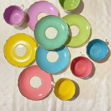 Lot of vintage Digouin – 5 cups and 6 saucers