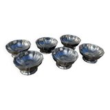 6 stainless steel cups 1970