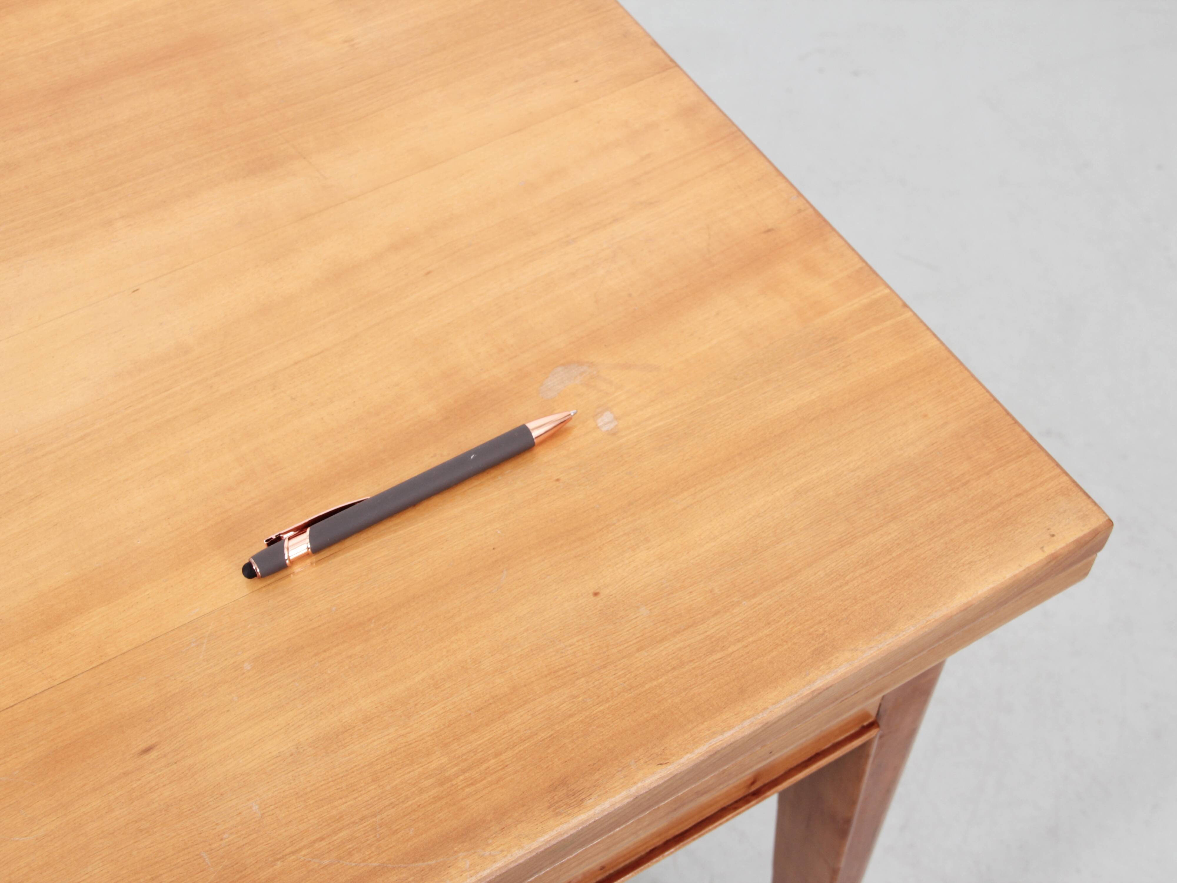 Table de repas extensible en acajou blond