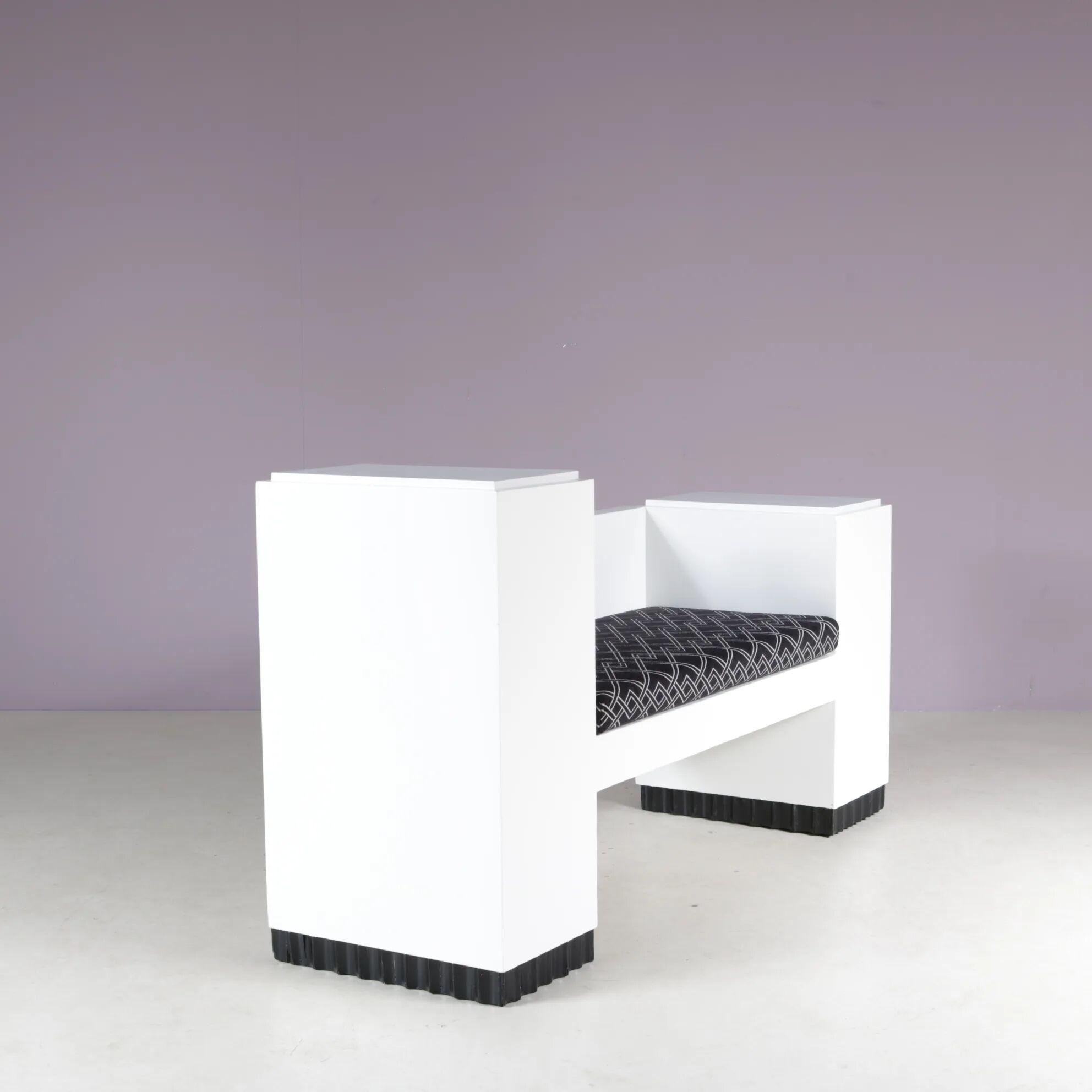 1930s Wiener Werkstätte style bench from Austria
