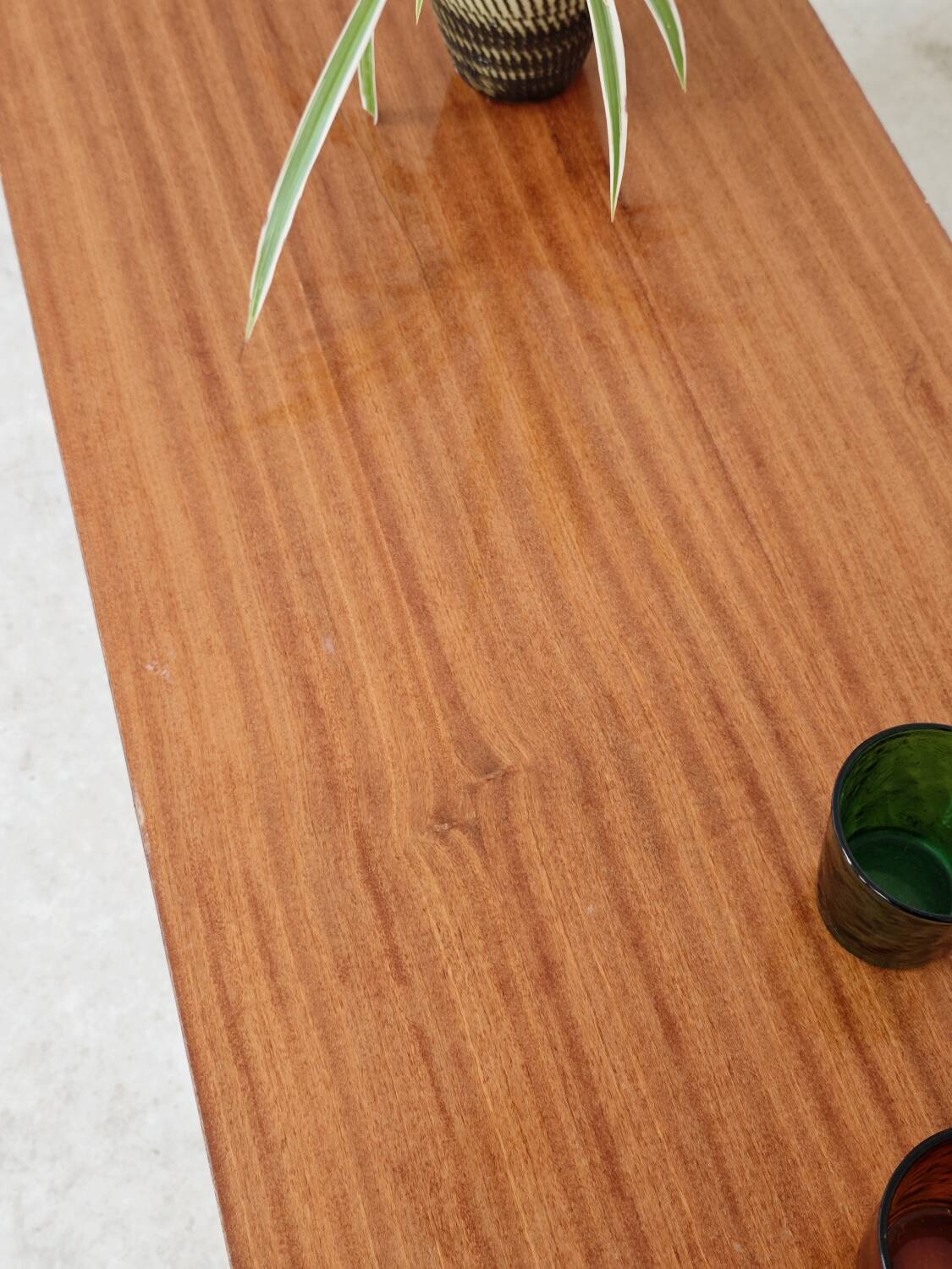 Metal and wood coffee table, former Czechoslovakia 1970