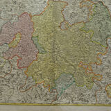 German Geographical Map Germany 18th century by Hesse J B Homann