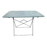 Old folding iron garden table