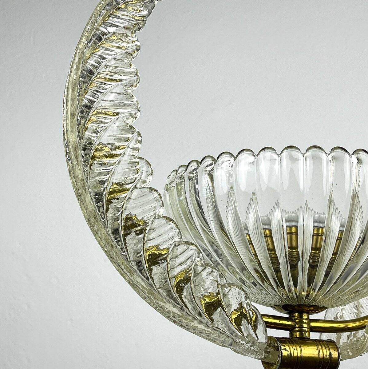 Murano chandelier by Ercole Barovier Barovier & Toso, Italy, 1930s
