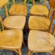 6 bistro chairs 70s