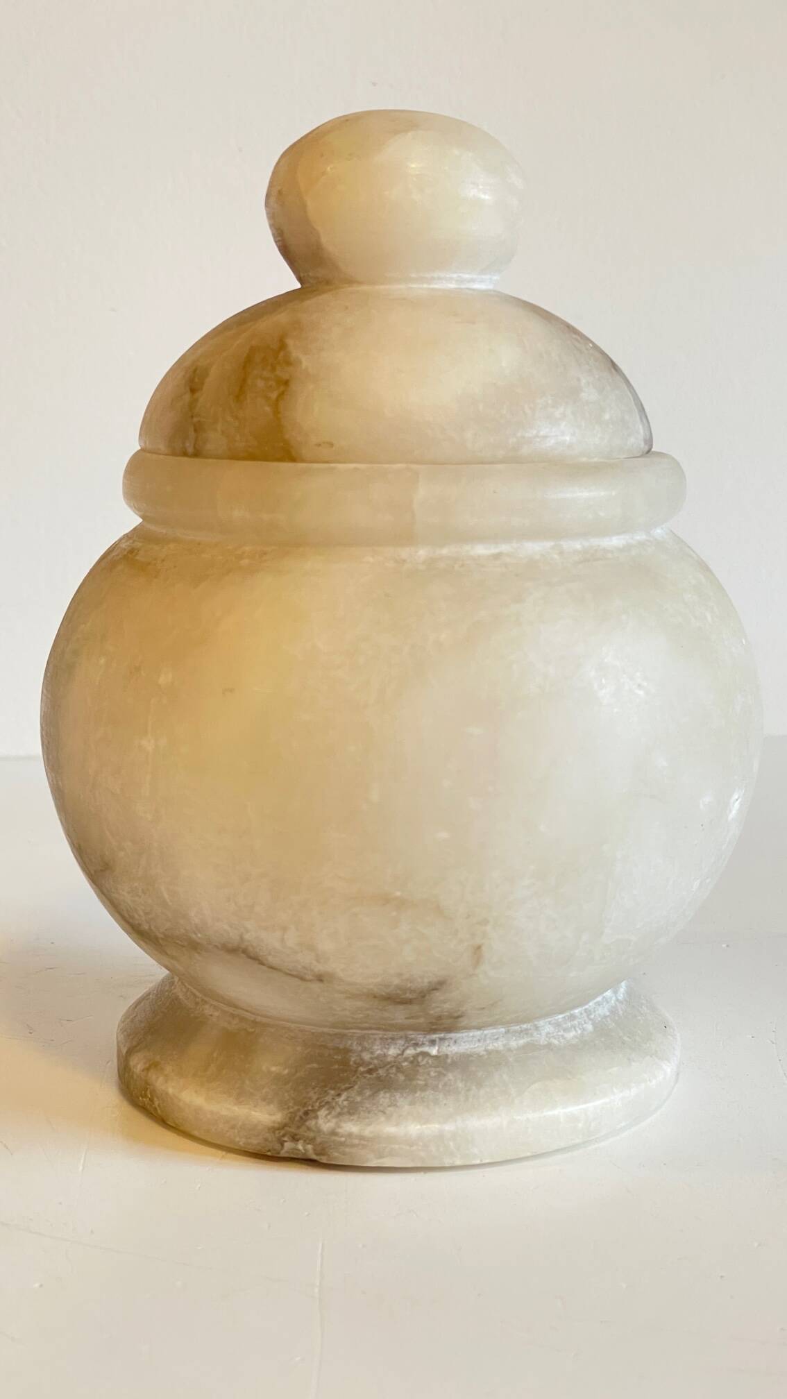 Vintage alabaster stone box