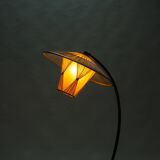 50s floor lamp with pleated shade