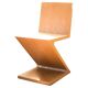 4 chaises modernes en bois de frêne Zig Zag après le design de Gerrit Rietveld, De Stijl années 1930.