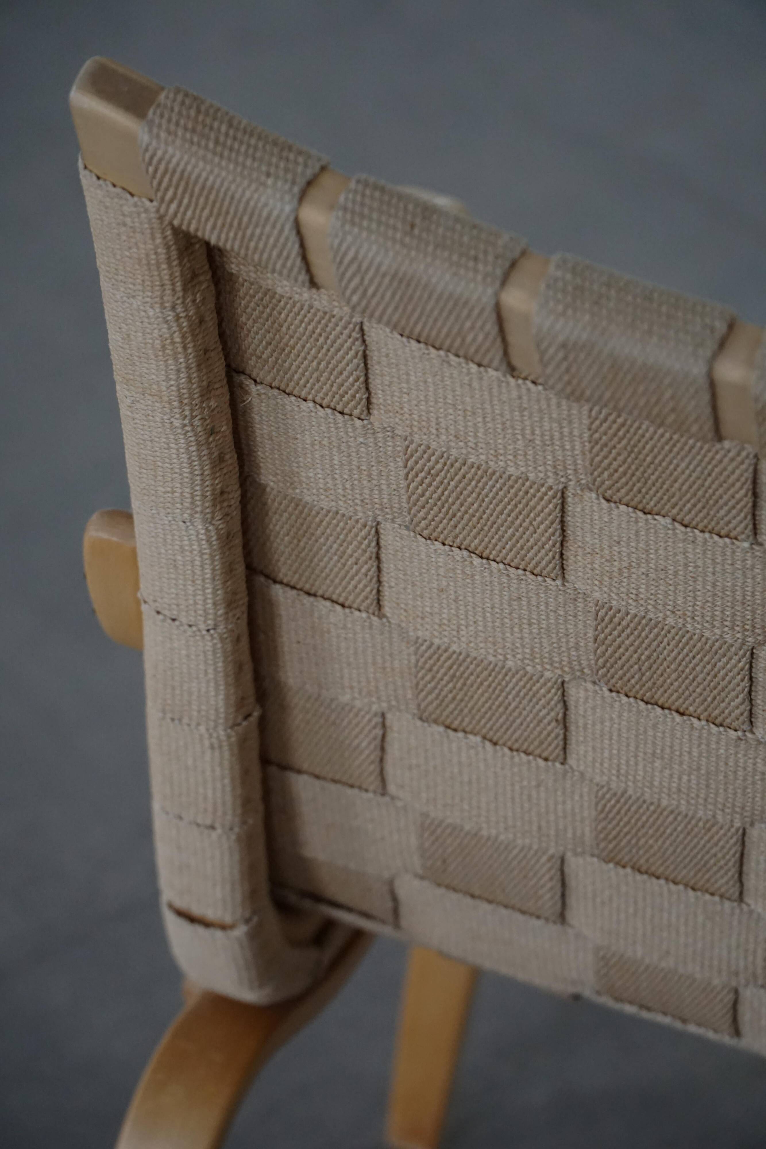 Pair of Swedish armchairs from the mid-century by Bruno Mathsson, model "Eva", 1960s.