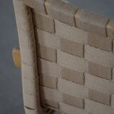 Pair of Swedish armchairs from the mid-century by Bruno Mathsson, model "Eva", 1960s.