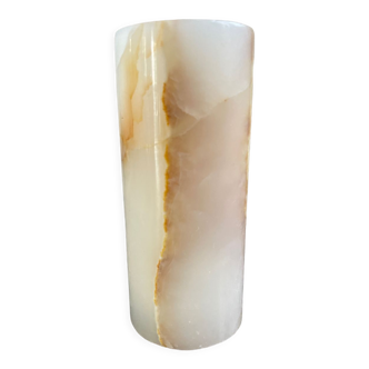 Vase vintage en onyx 1970