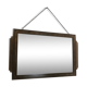 Vintage mirror 1930 golden wood - 51 x 32 cm
