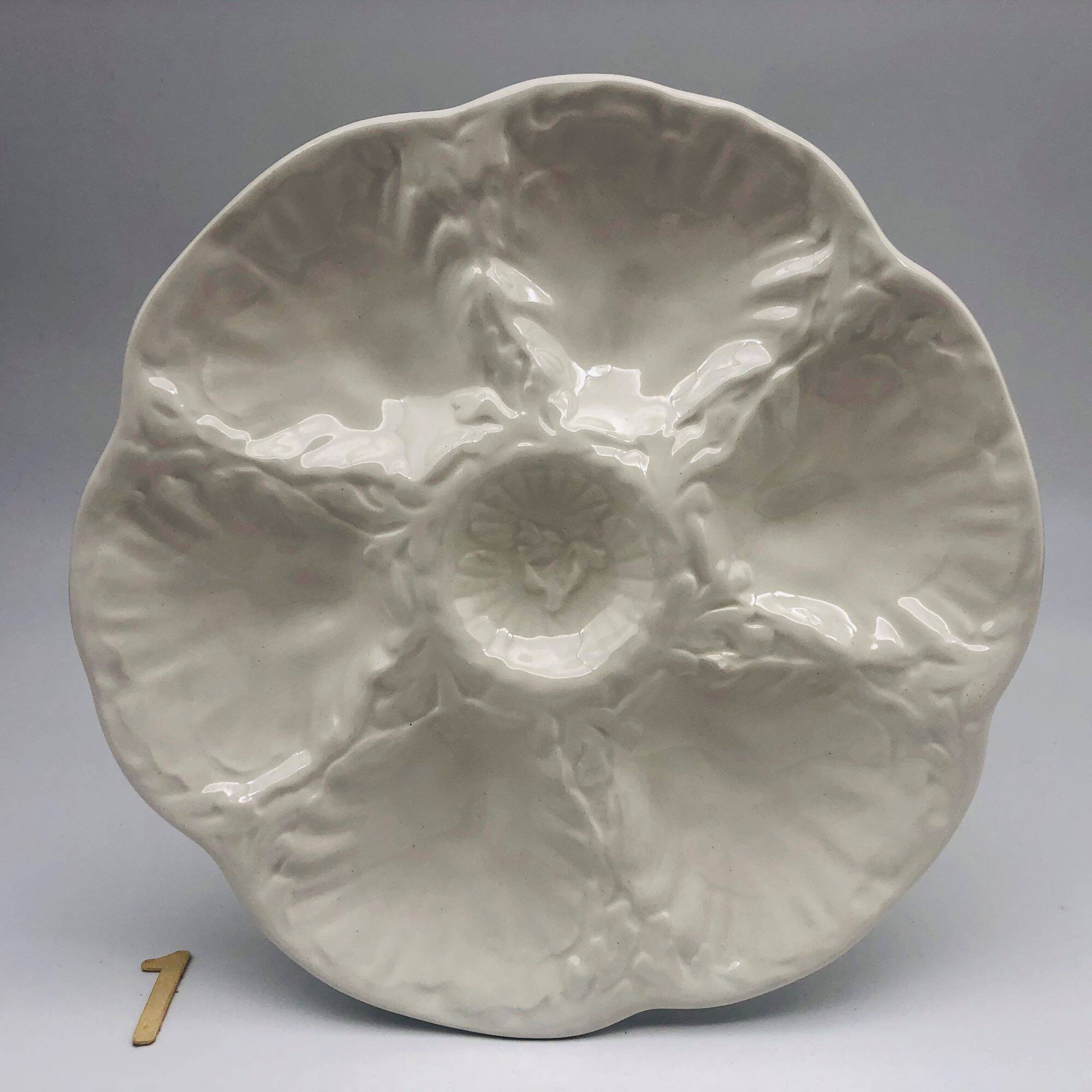 6 Gien Oyster Plates