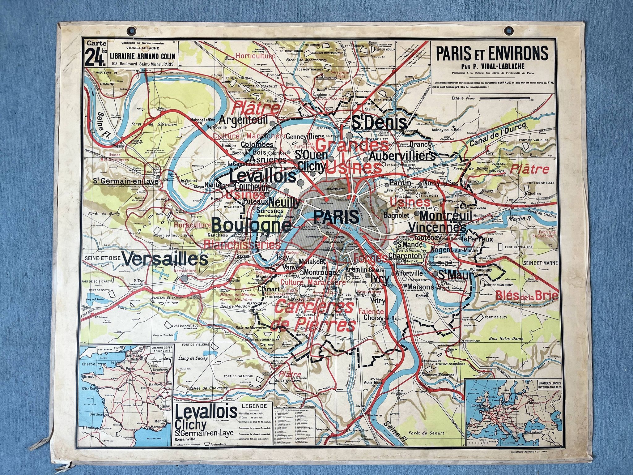 La carte scolaire N°24 Colin