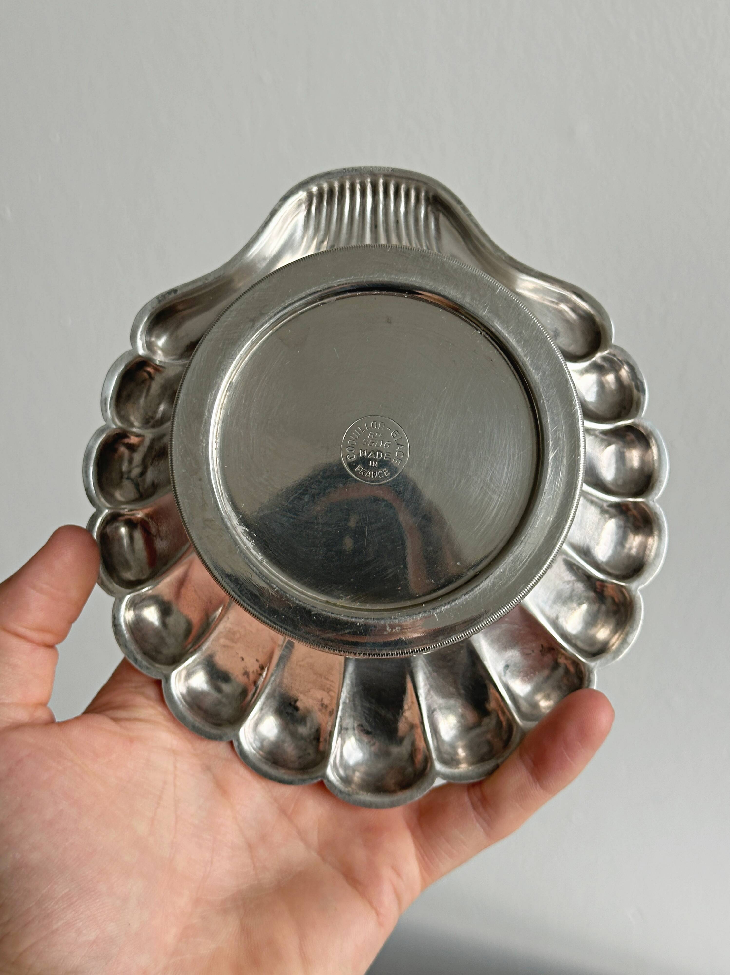 Silver-plated butter dish