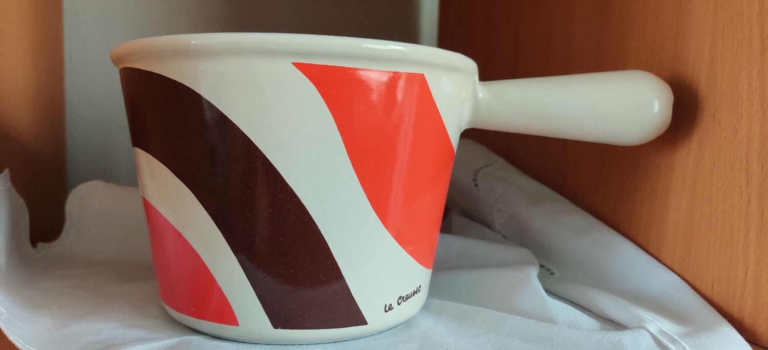Fondue pot Le Creuset vintage 70's