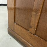 Oak and veneer counter or desk