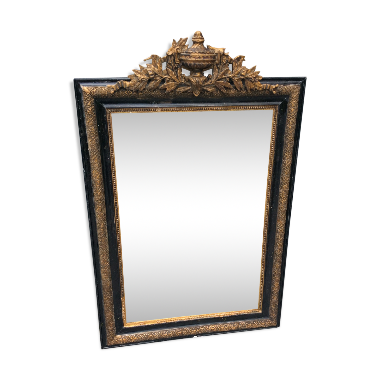 Mirror trumeau Napoleon III gilded or fin 120x78cm