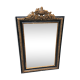 Mirror trumeau Napoleon III gilded or fin 120x78cm