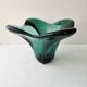 Vase en verre couleur verte vintage