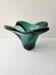 Vintage green glass vase