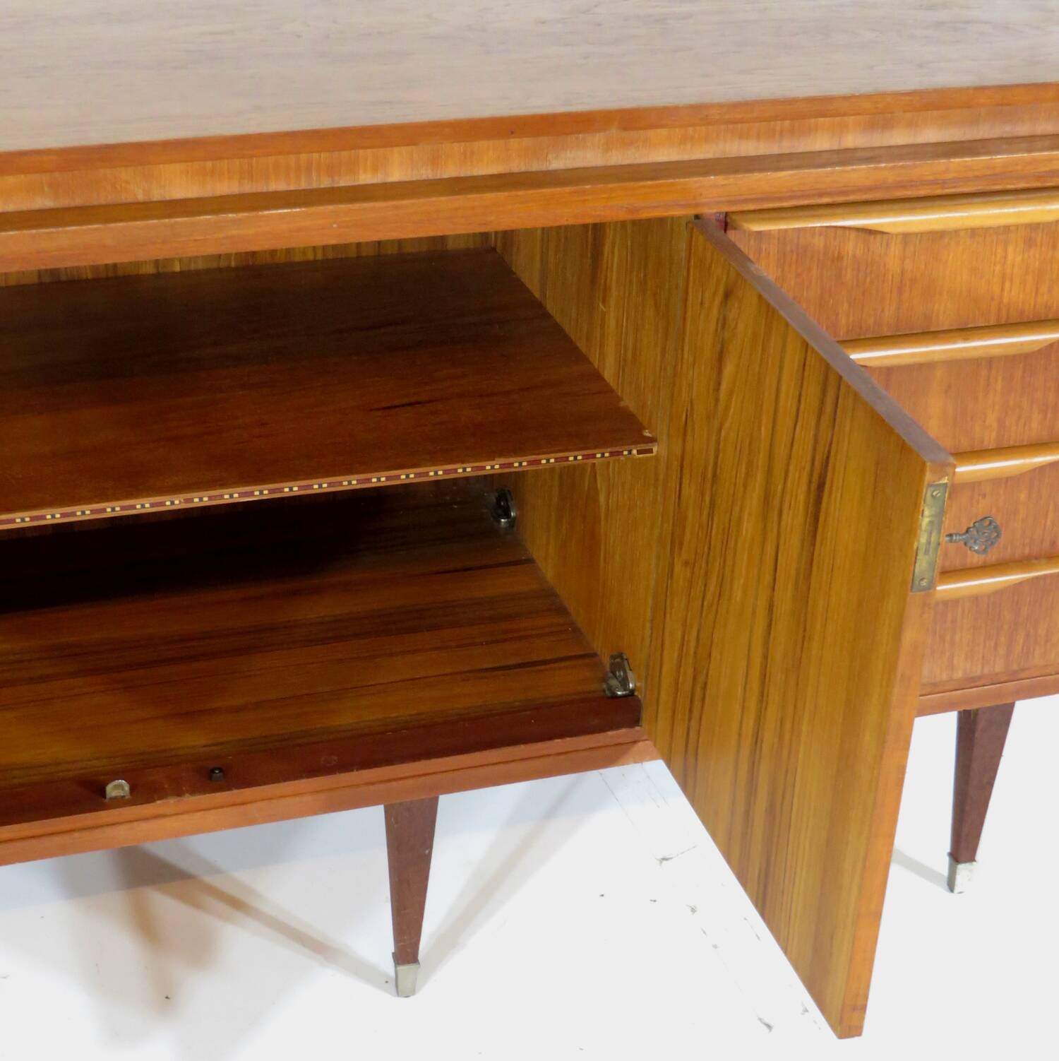 Vintage mid century modern sideboard in teak, 1960s