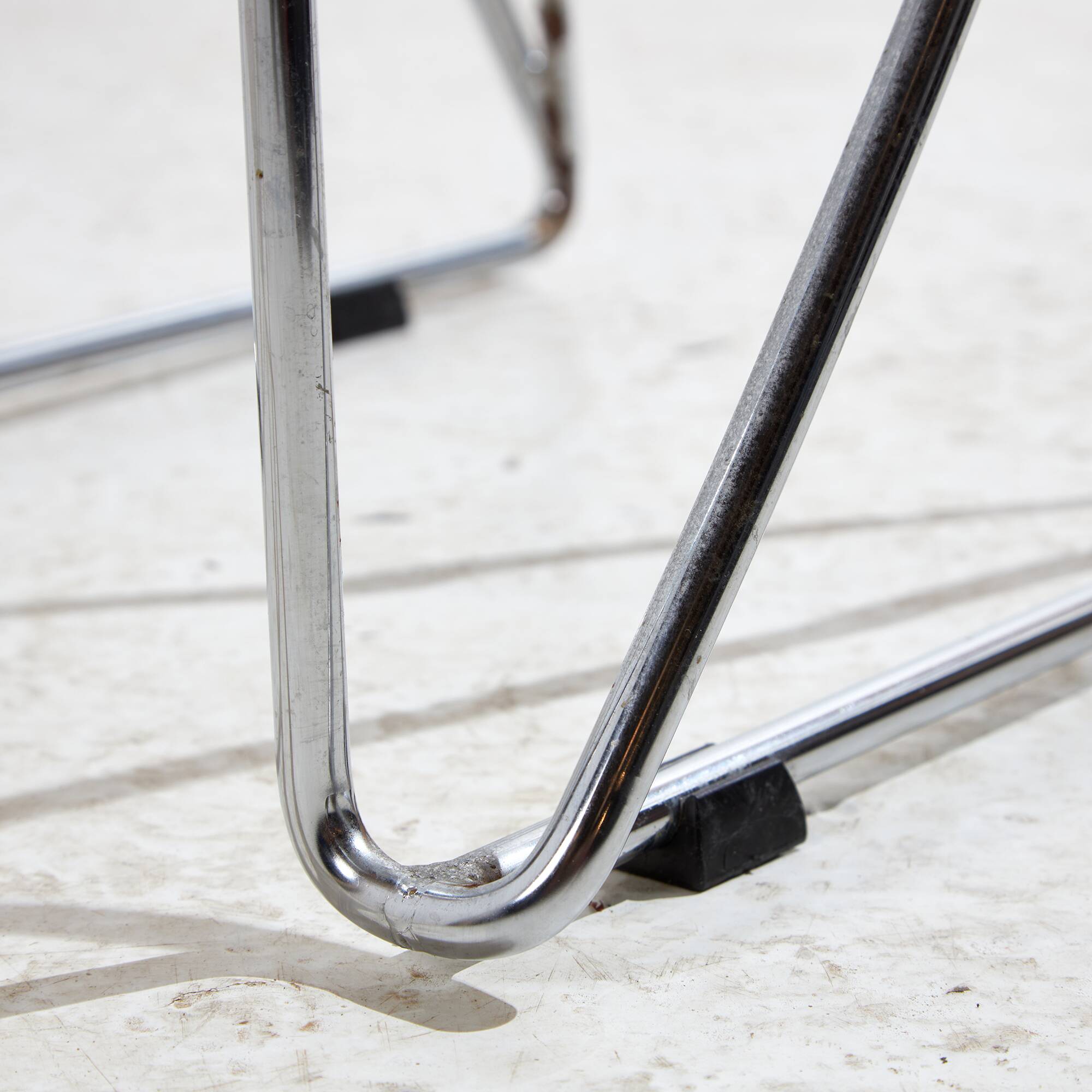 Kreuzschwinger steel bar stool by till behrens for schlubach, set of 2 (mk10476)