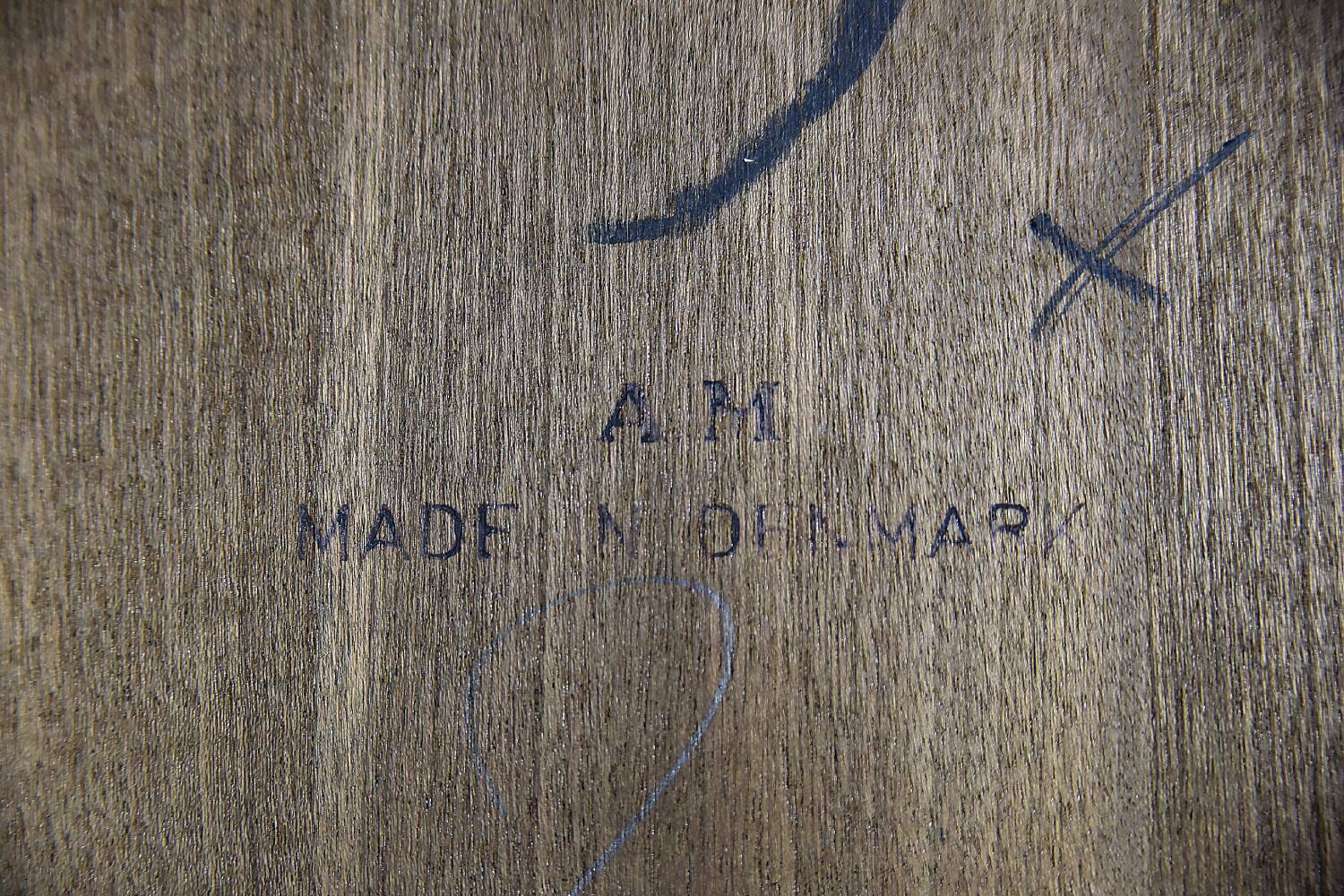 Vintage Mid-Century Danish Modern Oak Folding Dining Table from Am Møbler