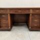 Bureau a caissons de style Empire en acajou et placage XX siècle