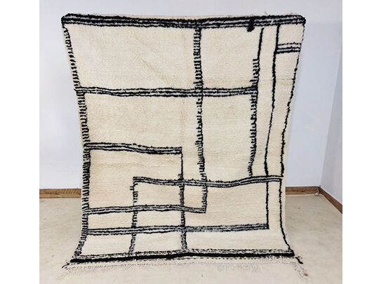 Handmade moroccan berber carpet 213 x 147 cm