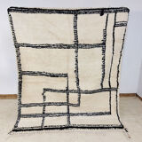 Handmade moroccan berber carpet 213 x 147 cm