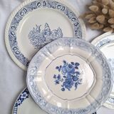 Vintage blue dinner plates