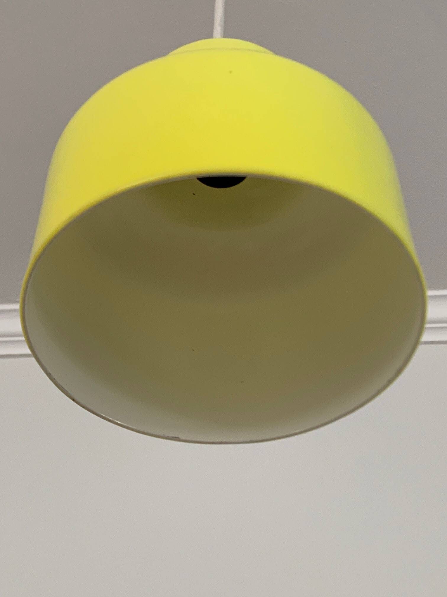 Yellow suspension - 70s suede