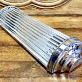Chrome and glass tube wall light Petitot Genet and Michon c 1950