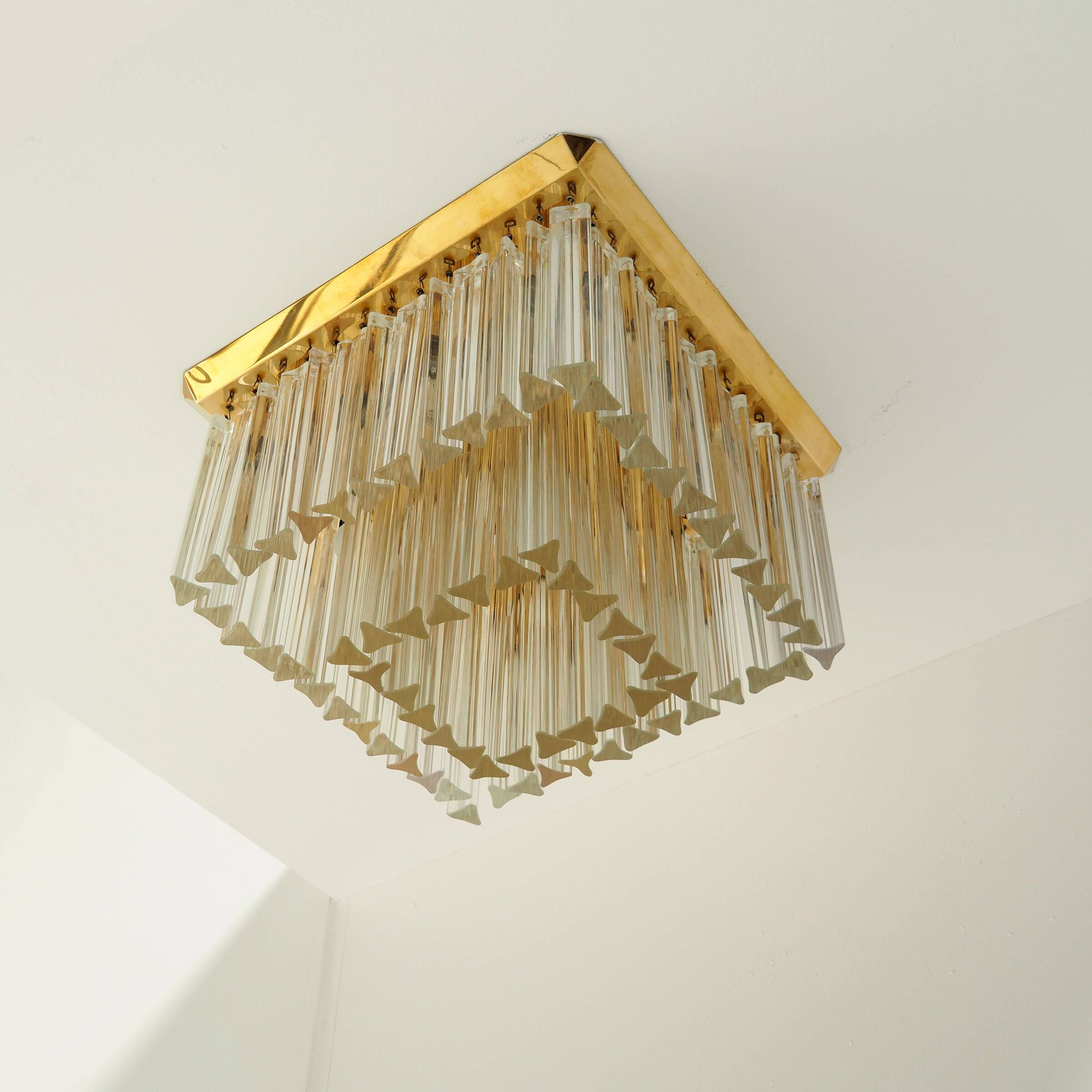 XL Kalmar Flush Mount with Crystal Glass Elements, Vienna Austria