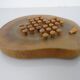 Handcrafted Wooden Solitaire Game, Germany, 1970s