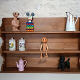 Ancienne étagère  murale en bois brut