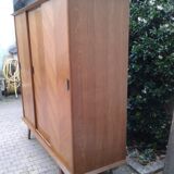Wardrobe 3 doors sliding vintage feet compass
