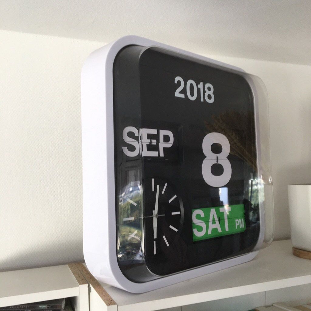 Industrial wall clock "Flap" - Habitat