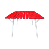 Metal folding table