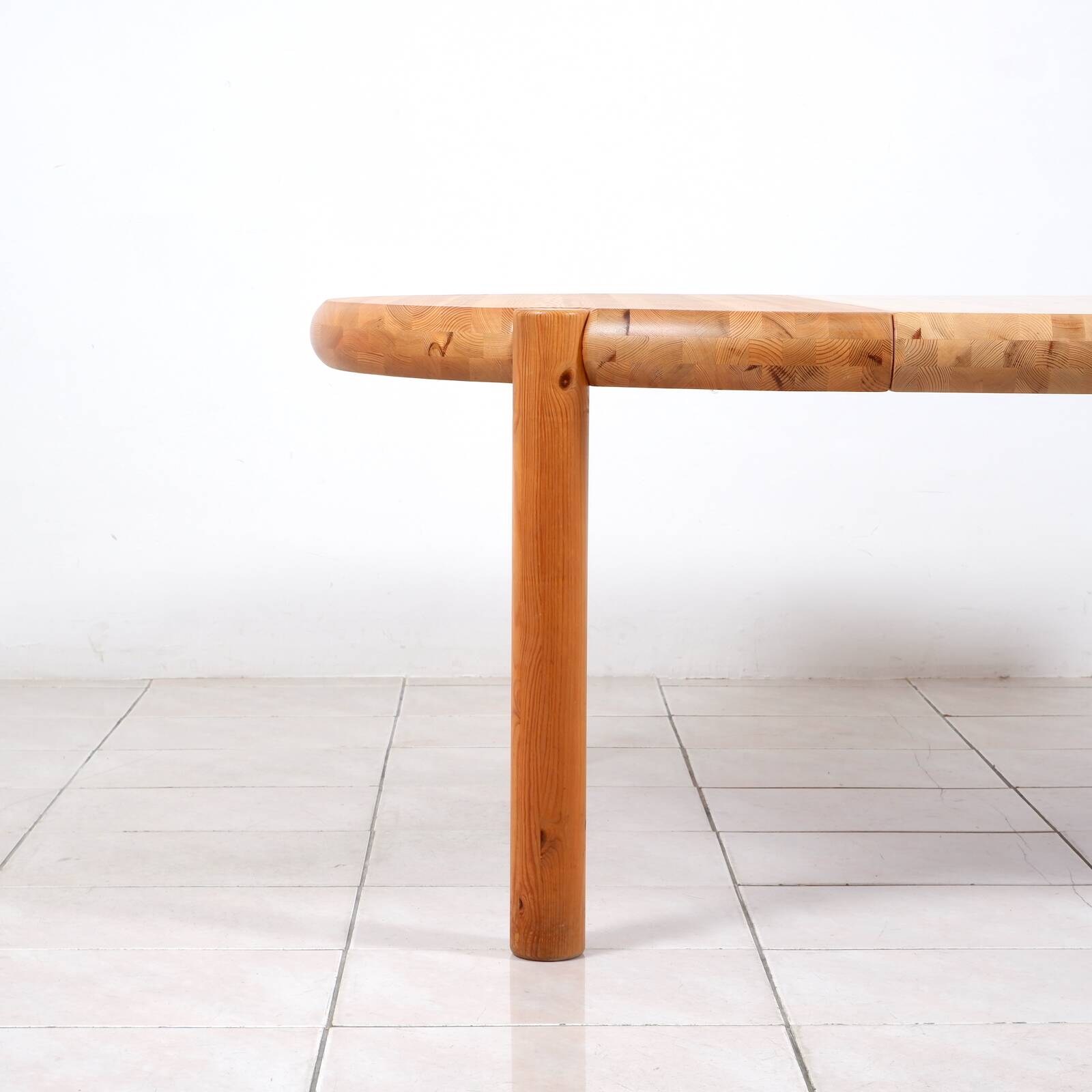 Large pinewood extendable dining table by Rainer Daumiller for Hirtshals Sa