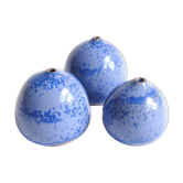 Trio de céramiques bleues Antonio Lampecco