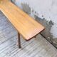 Pair of benches from the 1950s mountain furniture, pine.